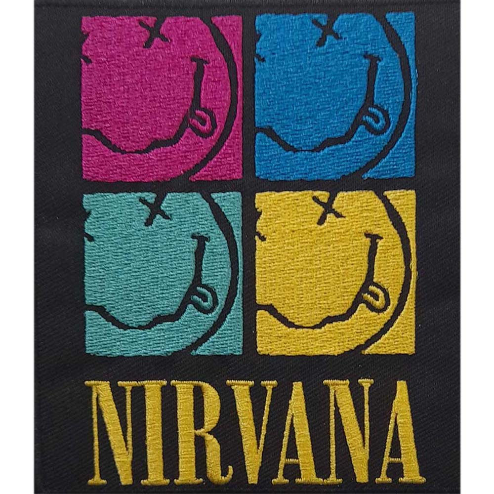 NIRVANA ニルヴァーナ - Happy Face Squares / ワッペン - PGS